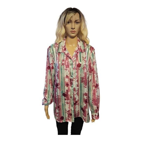 Alia vintage floral blouse - Picture 1 of 9